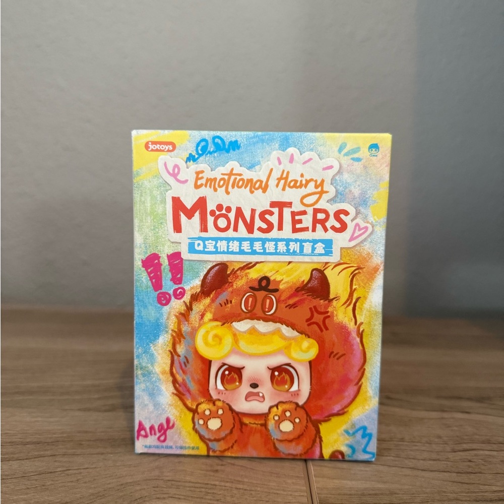 Q.Kid Emotional Hairy Monsters Plush Pendant (Anger)